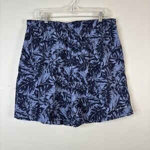 Columbia PFG Men's‎ Sz XL Blue Tropical Swim Trunks Omni-Shade Shorts Fishing